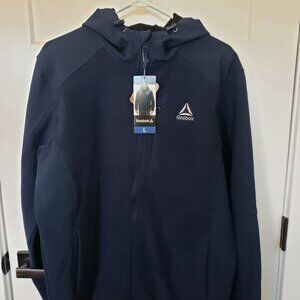 NEW NWT Men's Reebok Navy Fleece Jacket Large  New with Tags.